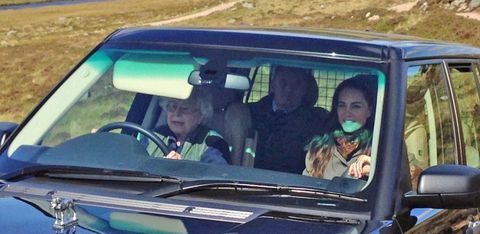 Queen Elizabeth vožnje Kate Middleton