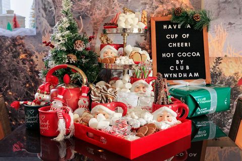 hot cocoa bar wyndham club hallmark suite